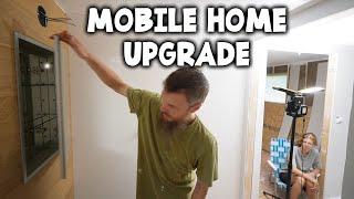 A Better Recessed Cabinet | Modern Bathroom - Salvaged Mobile Home Rebuild