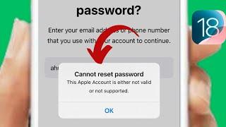 Fix “Cannot Reset Password: Apple ID Not Valid or Supported” | Quick Guide