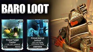 Primed Target Cracker And Primed Animal Instinct! Warframe Baro Ki'Teer Loot