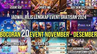 BOCORAN 20 EVENT NOVEMBER - DESEMBER 2024 ! BOX M6 SKIN EPIC, ANNUAL STARLIGHT, KOF, COLLECTOR MLBB