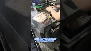 Cling Film Wrapping Machine for Supermarket Food Tray Wrap Machine with Stretch Film Mushroom Pack