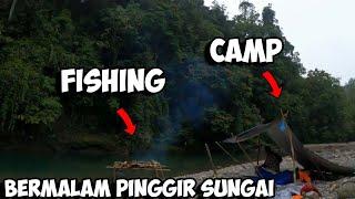 Fishing Camping Overnight RiverBank Looking for River Diving Fish Night Day Adventure Part 36