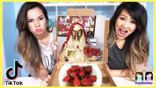 We test TikTok Life hack + saw Bugs in Strawberries! TikTok Master Made Us!