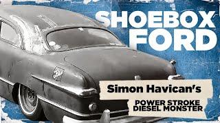 Power Stroke diesel in 1951 Shoebox Ford? Does it fit? INSANE 1951 Ford Shoebox Rat Rod Build