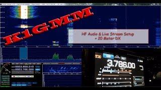 Ham Radio K1GMM Live Stream-Mag Loop Go Bag/HF Audio/Streaming Setup/20 Meter DX!