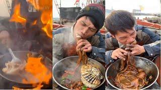 Chinese people eating - Street food - "Sailors catch seafood and process it into special dishes" #42