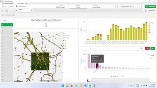 Learn Qlik Sense - Using GetSelectedCount to hide and display layers or objects