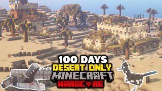 I Survived 100 Days In A Desert Only World Modded Minecraft HARDCORE... Here's What Happened