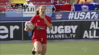 Crossley scores first HSBC World Rugby Women's Sevens Series try