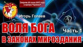 Воля Бога в законах Мироздания. Часть 1. Игорь Голаев. Русское Евангелие