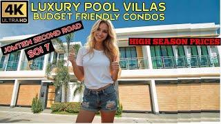 Jomtien Second Road Soi 7 Budget Condos and Luxury Pool Villas   November 2024 Pattaya Thailand