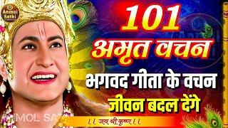 भगवद गीता के महत्वपूर्ण 101 विचार | Bhagwat Geeta Saar in 43 Minutes | Krishna Motivational Speech