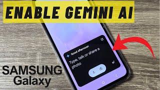 How to Enable GEMINI AI on Samsung Phones