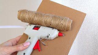 AMAZING idea for DECOR from cardboard and jute with your own hands / Jute craft ideas