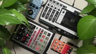 Boss Dr.Sample SP-303/Fostex X-12 (Tape Loop)/Chase Bliss MOOD/ Zoom MS-70CDR - Relaxing Sounds