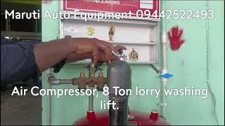 Air Compressor, 8 Ton lorry washing lift. Maruti Auto Equipment Contact-09442522493.