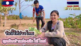 ให้บ่าวไทยเตรียมแปลงปลูกผักให้ใหม่ เราจะได้มีผักปลอดสารไว้ทานกัน