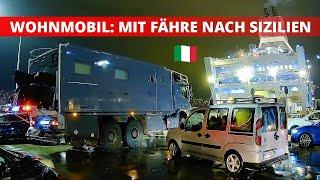 Fähre mit Wohnmobil? REISETIPPS - Schnell und günstig nach Sizilien kommen? - Genua - Palermo