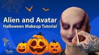 Alien and Avatar Halloween Makeup Tutorial