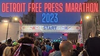 DETROIT FREE PRESS MARATHON 2023⭐ State #26, running in a new country, + my second sub-5 marathon!