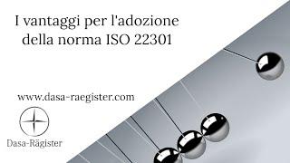 I vantaggi per l'adozione della norma ISO 22301