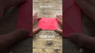 ORIGAMI ENVELOPE EASY TUTORIAL | HOW TO MAKE NO GLUE ENVELOPE ORIGAMI FOLDING PAPER CRAFT FOR GIFT