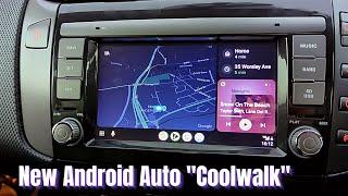 New Android Auto Coolwalk Beta With Split Screen on 7" Display