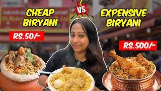 CHEAP vs EXPENSIVE Biryani Challenge for 24 Hours | Food Challenge