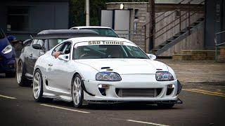 Japanese Cars Leaving JapShow Finale at Santa Pod 2024