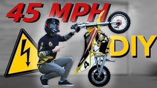 How I built a 45 MPH electric pit bike // Razor MX650 72v Upgrade