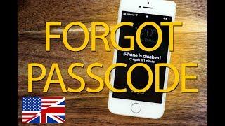 If You FORGOT THE PASSCOE or iPhone/iPad is DISABLED -  Step by Step (2018)