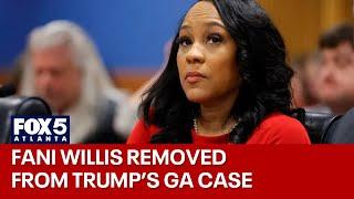 Fani Willis removed from Trump election case | FOX 5 News