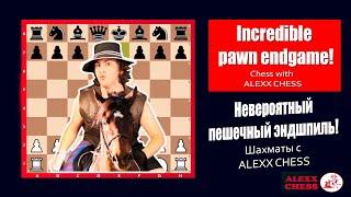 Incredible pawn endgame! Pawn winning ending. Chess with @ALEXXCHESS_2021