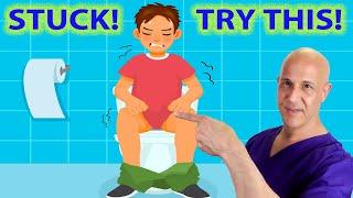 Can't Poop?  1 Easy Trick on the Toilet to Get Things Moving!  Dr. Mandell