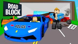 I Use ROAD BLOCKS To Steal POLICE CARS in Brookhaven RP!!