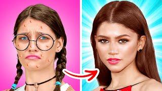 TRANSFORMATION INCRAYABLE AVEC DU MAQUILLAGE || Des Tutos Maquillage Sympa par 123 GO! TRENDS