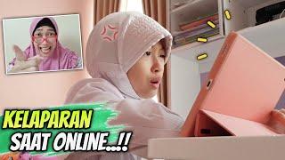 Guru Online Kesiangan Dan Makan Mie Ketika Mengajar -  Aqilla Kaget  Drama Parodi Aqilla's Diary