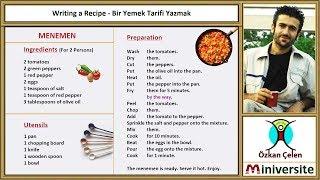 28. Writing a Recipe - Bir Yemek Tarifi Yazmak