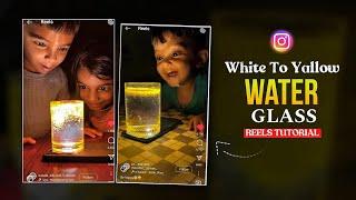 How to Make Water Glass Reels Trend | Water Glass Reels Trending Tutorial | Water Glass Reels Trend