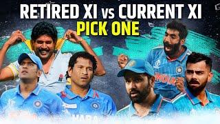 INDIA All Time Retired ODI XI VS INDIA Current ODI XI  | Nidhi Vs Neev Pick One 