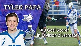 Tyler Papa ( 3 Goal Scorer In Division 2 Lacrosse ) - Tyler Papa Goal Highlights