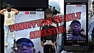 VONOFF1700 ESCAPES POLICE ON LIVE !!!!!!!