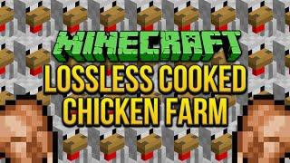 Minecraft: Lossless Cooked Chicken Farm Tutorial