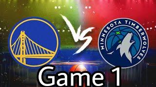 Timberwolves vs Warriors NBA 2.0 Playoffs Western Conference Semi-Finals Game 1