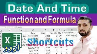 Date and time All formula And function with shortcuts  in Excel | Nasir IT Solution