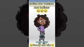 Scooty and cycle #comedy #jokes #shorts #reels #video #viral #amitesh #fun #funny #anime #cartoon