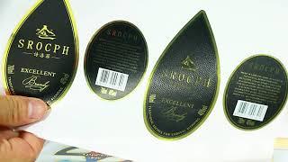 Color anti-counterfeiting, biodegradable label sticker Product display video