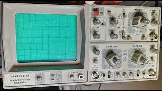 Oscilloscope Hameg HM203-6 20MHz 2ch 1986 Test Teardown