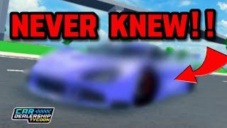 CARS YOU NEVER KNEW EXISTED IN Car Dealership tycoon!!  | Mird CDT