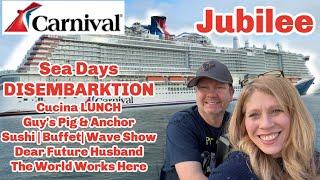 Carnival Jubilee SEA DAYS & DISEMBARKATION | AMAZING Show |  Life With Favor